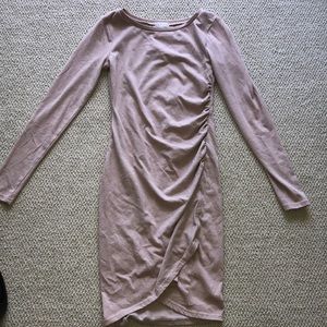 Leith pink long sleeve dress